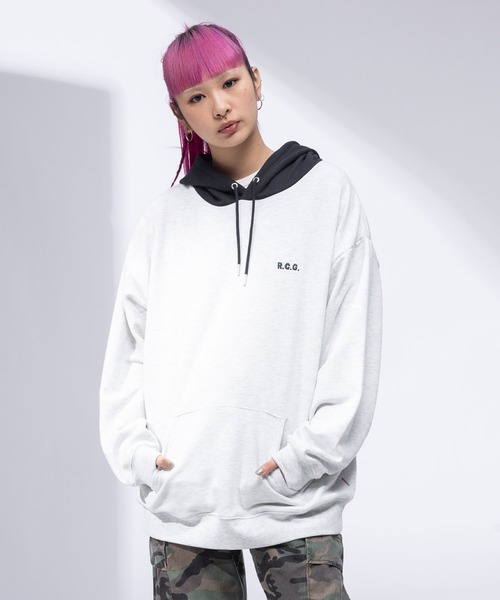 Red Cap Girl（レッドキャプガール）の「Red Cap Girl バックプリント プルオーバー パーカー（パーカー・メンズ・グレー/アイボリー/ダークグレー/ネイビー・M/L/LL）」の3枚目の写真