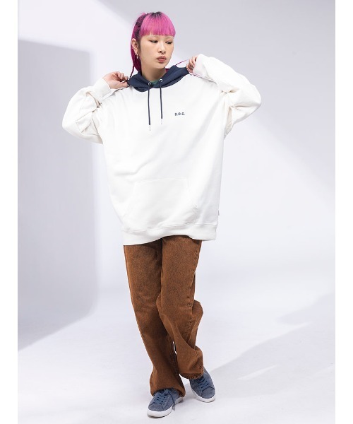 Red Cap Girl（レッドキャプガール）の「Red Cap Girl バックプリント プルオーバー パーカー（パーカー・メンズ・グレー/アイボリー/ダークグレー/ネイビー・M/L/LL）」の5枚目の写真