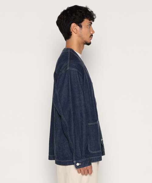 DANTON（ダントン）の「MEN'S DENIM COLLARLESS JACKET（デニム