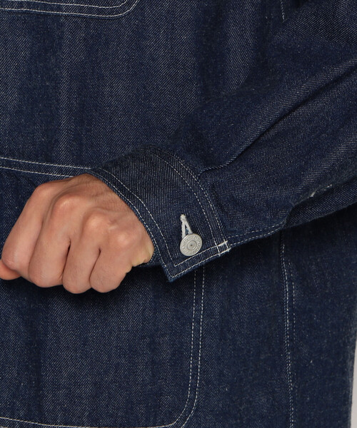 DANTON（ダントン）の「MEN'S DENIM COLLARLESS JACKET（デニム