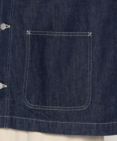 DANTON（ダントン）の「MEN'S DENIM COLLARLESS JACKET（デニム
