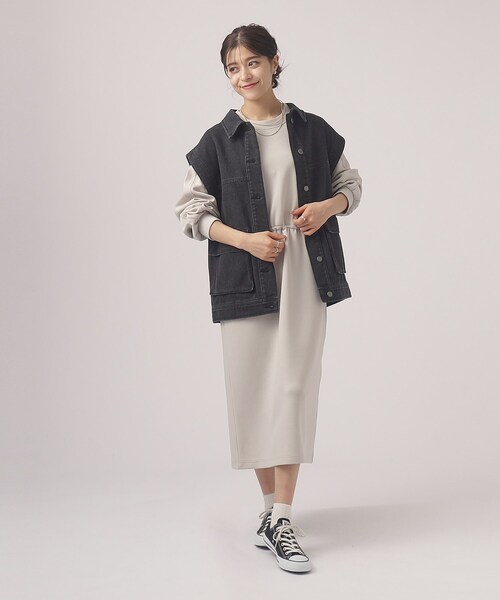 Cutie Blonde（キューティーブロンド）の「◆【洗える】即、こなれ見え。デニムミリタリーベスト（ベスト・レディース・ライトブルー/ブラック/ブルー・00）」の12枚目の写真