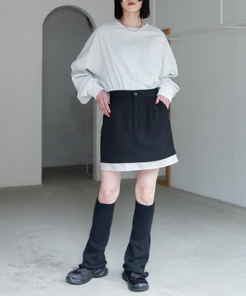 VACANCY（ヴァカンシー）の「レイヤードスカートパンツ（スカート