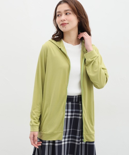 Honeys（ハニーズ）の「ハイネックテレコタンクトップ（タンクトップ・レディース・ダークベージュ/コーラルピンク/ライトカーキ/ブラック/オフホワイト/イエロー系その他・S/M/L/LL）」の7枚目の写真