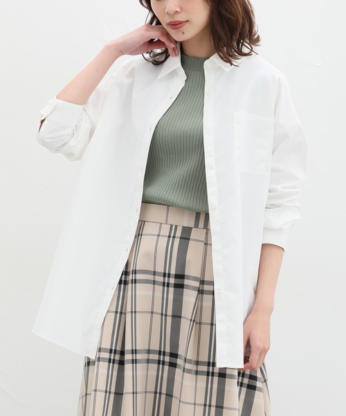 Honeys（ハニーズ）の「ハイネックテレコタンクトップ（タンクトップ・レディース・ダークベージュ/コーラルピンク/ライトカーキ/ブラック/オフホワイト/イエロー系その他・S/M/L/LL）」の19枚目の写真