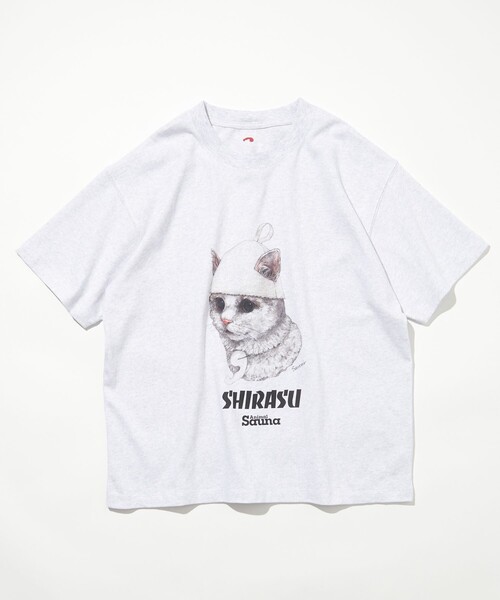 FREAK'S STORE（フリークスストア）の「SAUVENIR/サウベニア SAUVENIR×にぼしら/別注 SAUVENIR SHIRASU ショートスリーブ フロントプリントTシャツ/しらす（Tシャツ/カットソー・メンズ・グレー/ブラック/ホワイト・SMALL/MEDIUM/LARGE）」の6枚目の写真