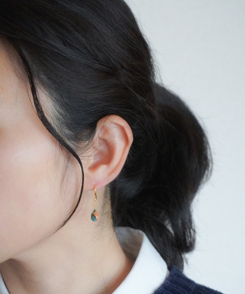 tone(トーン)の「【SHAHA】《SHAHA》16Kゴールドプレート/シンプル/コンポジットストーン/フックピアス(MA)(ピアス(両耳用)・レディース・その他1/その他2/その他3/その他4/その他5/その他6・FREE)」の13枚目の写真