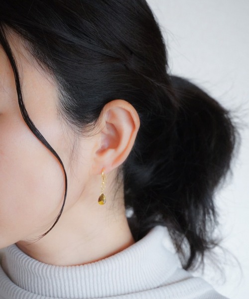tone(トーン)の「【SHAHA】《SHAHA》16Kゴールドプレート/シンプル/コンポジットストーン/フックピアス(MA)(ピアス(両耳用)・レディース・その他1/その他2/その他3/その他4/その他5/その他6・FREE)」の15枚目の写真
