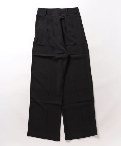 aimoha（アイモハ）の「ハイウエスト　タックワイド（スラックス・レディース・オフホワイト/ブラック/チョコ・SMALL/MEDIUM/LARGE）」の4枚目の写真