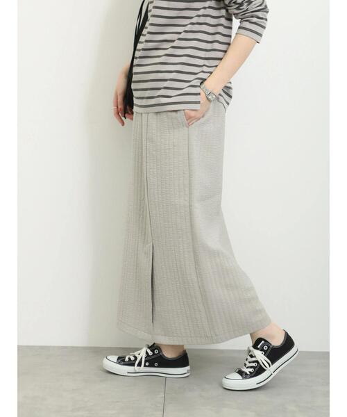 Samansa Mos2 blue（サマンサモスモスブルー）の「膨れジャカードナロースカート（スカート・レディース・ブラック/ブルー/グレー/キナリ・F）」の10枚目の写真