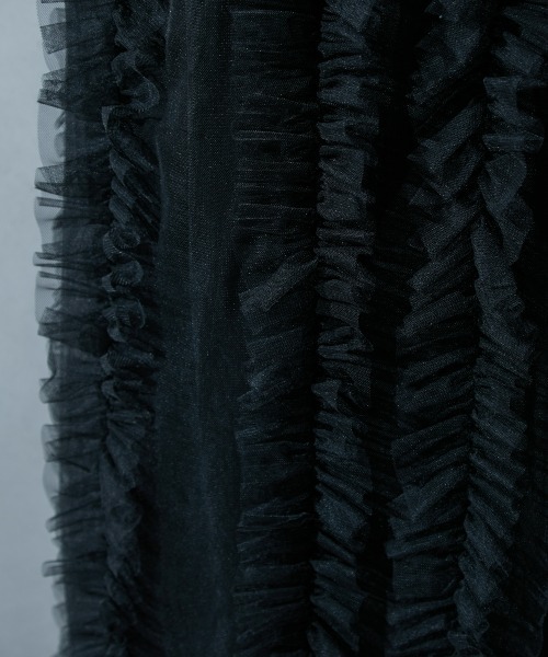 GEVS.（ジェイヴィス）の「 2点セット(チュールオーバースカート+インナータイトスカート) ＜大きいサイズ有＞GEVS.（スカート・レディース・ブラック/アイボリー・M/L/LL/3L/4L/5L）」の21枚目の写真