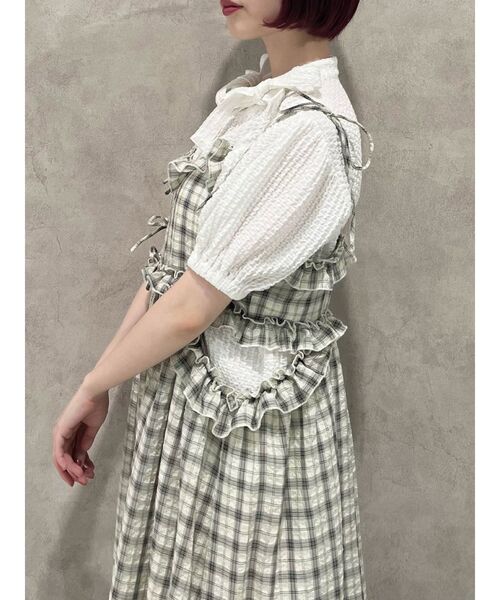 merry jenny（メリージェニー）の「ダブルリボンパフブラウス（シャツ/ブラウス・レディース・ブラック/オフホワイト・FREE）」の20枚目の写真