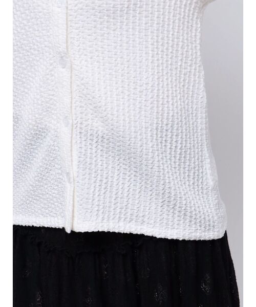 merry jenny（メリージェニー）の「ダブルリボンパフブラウス（シャツ/ブラウス・レディース・ブラック/オフホワイト・FREE）」の10枚目の写真