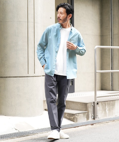 jiggys shop（ジギーズショップ）の「ボタンダウン無地オックスフォード長袖シャツ（シャツ/ブラウス・メンズ・ネイビー/ブルー系その他/ホワイト/ピンク・MEDIUM/LARGE/X-LARGE）」の11枚目の写真