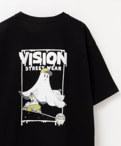 VISION STREET WEAR(ヴィジョンストリートウェア)の「VISION STREET WEAR プリントTEE(Tシャツ/カットソー・メンズ・サックスブルー系2/サックスブルー系1/ホワイト系2/ホワイト系1/ブラック系1/ブラック系2・M/XL/L)」の5枚目の写真