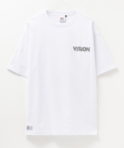 VISION STREET WEAR(ヴィジョンストリートウェア)の「VISION STREET WEAR プリントTEE(Tシャツ/カットソー・メンズ・サックスブルー系2/サックスブルー系1/ホワイト系2/ホワイト系1/ブラック系1/ブラック系2・M/XL/L)」の9枚目の写真