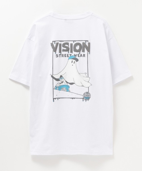 VISION STREET WEAR(ヴィジョンストリートウェア)の「VISION STREET WEAR プリントTEE(Tシャツ/カットソー・メンズ・サックスブルー系2/サックスブルー系1/ホワイト系2/ホワイト系1/ブラック系1/ブラック系2・M/XL/L)」の10枚目の写真