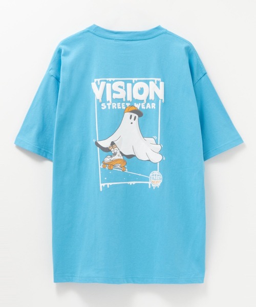 VISION STREET WEAR(ヴィジョンストリートウェア)の「VISION STREET WEAR プリントTEE(Tシャツ/カットソー・メンズ・サックスブルー系2/サックスブルー系1/ホワイト系2/ホワイト系1/ブラック系1/ブラック系2・M/XL/L)」の18枚目の写真