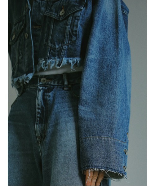 AMAIL（アマイル）の「Crash line denim jacket（デニムジャケット