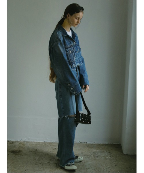 AMAIL（アマイル）の「Crash line denim jacket（デニムジャケット