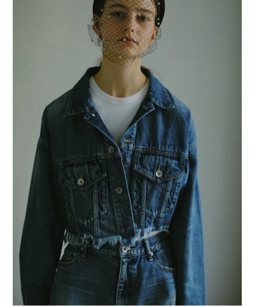 AMAIL（アマイル）の「Crash line denim jacket（デニムジャケット 