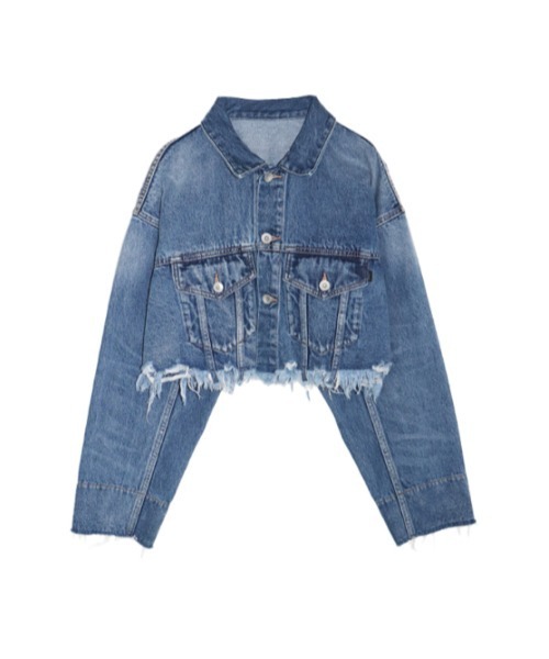 AMAIL（アマイル）の「Crash line denim jacket（デニムジャケット