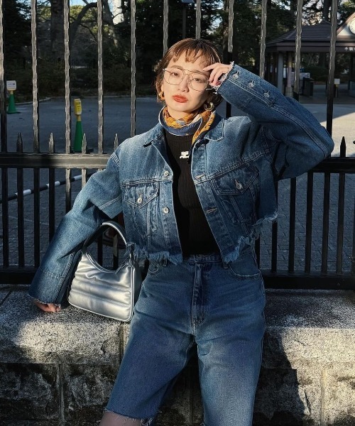 ジャケット・アウター AMAIL Crash line denim jacket AMAIL（アマイル）の「Crash line denim jacket（デニムジャケット