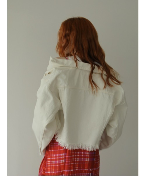 AMAIL（アマイル）の「Crash line denim jacket（デニムジャケット 