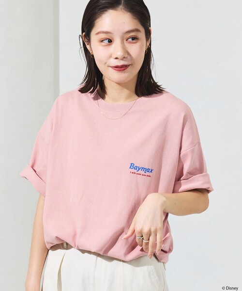 FREAK'S STORE(フリークスストア)の「限定展開/DISNEY ディズニー ベイマックス/別注 リラックスフィット バックプリント クルーネックTシャツ(Tシャツ/カットソー・メンズ・グレー/ピンク/ホワイト/ネイビー/ブラック・LARGE/MEDIUM/SMALL)」の15枚目の写真