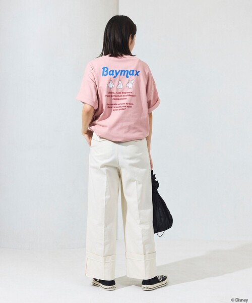 FREAK'S STORE(フリークスストア)の「限定展開/DISNEY ディズニー ベイマックス/別注 リラックスフィット バックプリント クルーネックTシャツ(Tシャツ/カットソー・メンズ・グレー/ピンク/ホワイト/ネイビー/ブラック・LARGE/MEDIUM/SMALL)」の16枚目の写真
