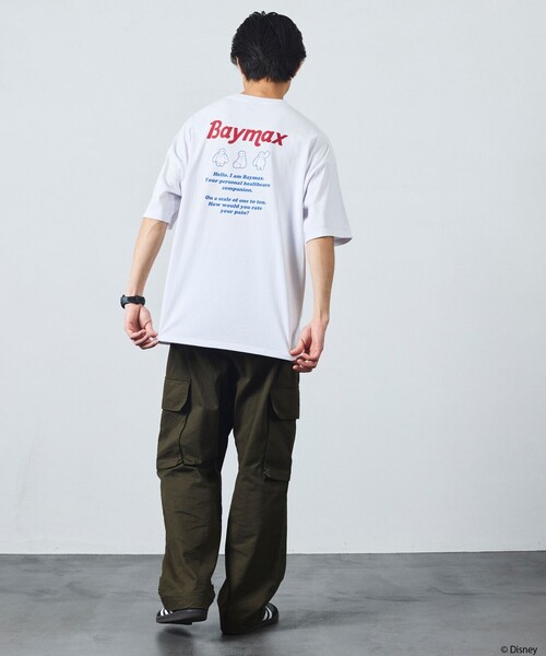 FREAK'S STORE(フリークスストア)の「限定展開/DISNEY ディズニー ベイマックス/別注 リラックスフィット バックプリント クルーネックTシャツ(Tシャツ/カットソー・メンズ・グレー/ピンク/ホワイト/ネイビー/ブラック・LARGE/MEDIUM/SMALL)」の6枚目の写真