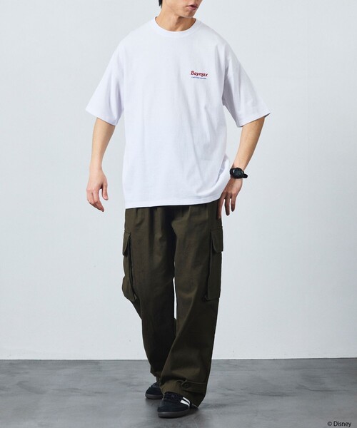 FREAK'S STORE(フリークスストア)の「限定展開/DISNEY ディズニー ベイマックス/別注 リラックスフィット バックプリント クルーネックTシャツ(Tシャツ/カットソー・メンズ・グレー/ピンク/ホワイト/ネイビー/ブラック・LARGE/MEDIUM/SMALL)」の8枚目の写真