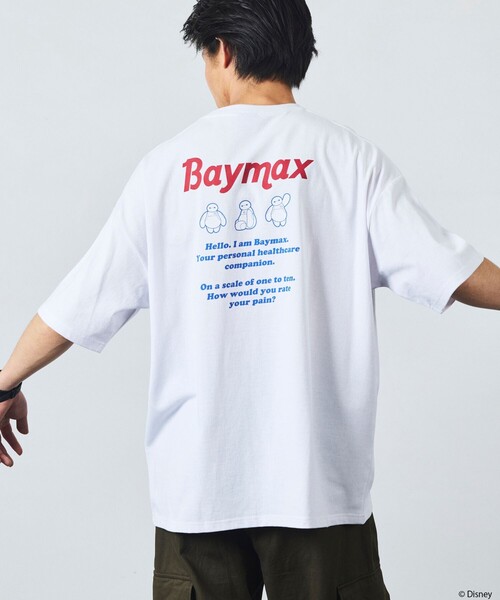FREAK'S STORE(フリークスストア)の「限定展開/DISNEY ディズニー ベイマックス/別注 リラックスフィット バックプリント クルーネックTシャツ(Tシャツ/カットソー・メンズ・グレー/ピンク/ホワイト/ネイビー/ブラック・LARGE/MEDIUM/SMALL)」の9枚目の写真