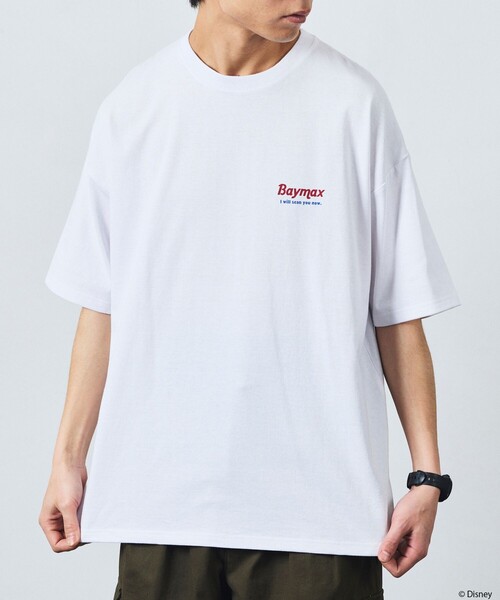 FREAK'S STORE(フリークスストア)の「限定展開/DISNEY ディズニー ベイマックス/別注 リラックスフィット バックプリント クルーネックTシャツ(Tシャツ/カットソー・メンズ・グレー/ピンク/ホワイト/ネイビー/ブラック・LARGE/MEDIUM/SMALL)」の10枚目の写真
