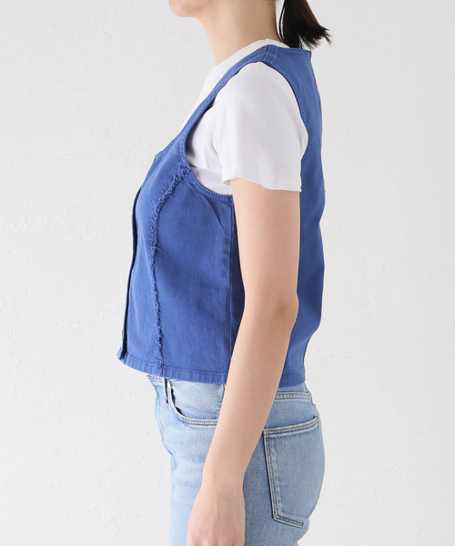 IENA（イエナ）の「【BAUM UND PFERDGARTEN/バウム ウンド ヘルガーデン】Organic Cotton TOP トップス（その他トップス・レディース・ブルー・FREE）」の4枚目の写真