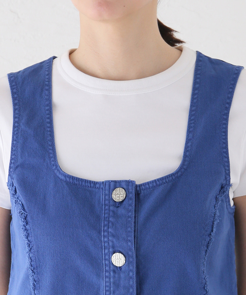 IENA（イエナ）の「【BAUM UND PFERDGARTEN/バウム ウンド ヘルガーデン】Organic Cotton TOP トップス（その他トップス・レディース・ブルー・FREE）」の6枚目の写真