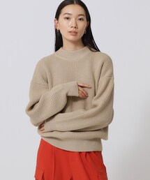 ◆ボリューム畔編みニット
