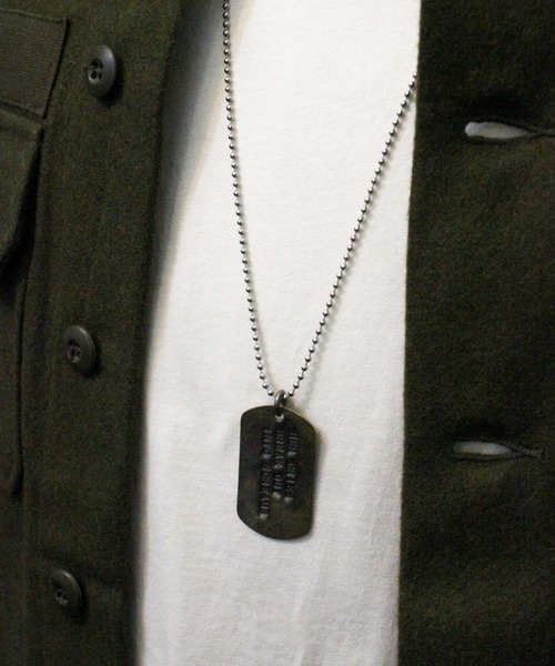 ガレージウダガワ 1960's ミリタリードッグタグネックレス ROCK WORD
