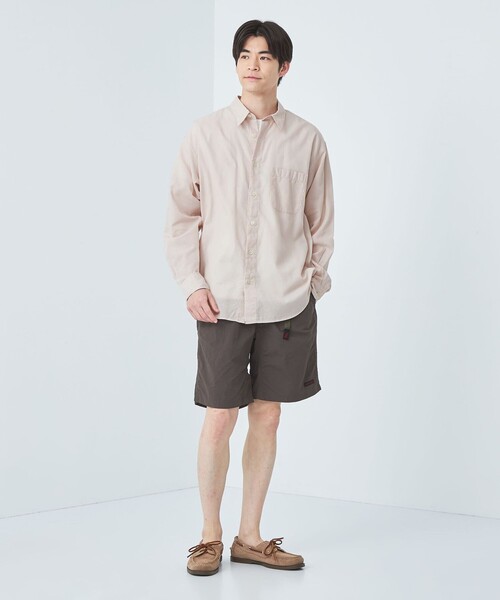 green label relaxing（グリーンレーベルリラクシング）の「BREEZY SLIP-ON レギュラーカラー シャツ -通気性-（シャツ/ブラウス・メンズ・その他1/ネイビー/ナチュラル・L/S/M/XL）」の13枚目の写真