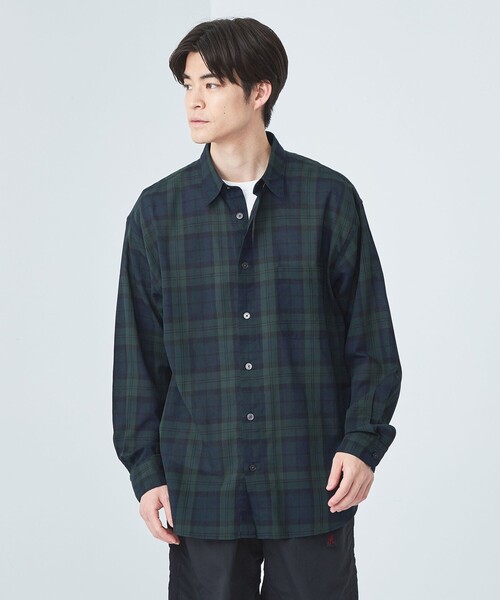 green label relaxing（グリーンレーベルリラクシング）の「BREEZY SLIP-ON レギュラーカラー シャツ -通気性-（シャツ/ブラウス・メンズ・その他1/ネイビー/ナチュラル・L/S/M/XL）」の15枚目の写真