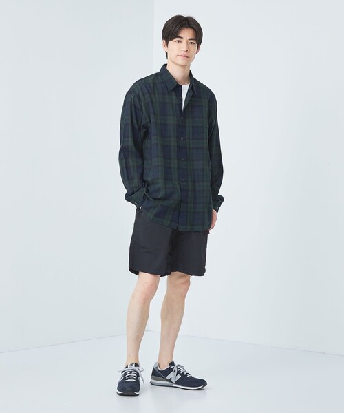 green label relaxing（グリーンレーベルリラクシング）の「BREEZY SLIP-ON レギュラーカラー シャツ -通気性-（シャツ/ブラウス・メンズ・その他1/ネイビー/ナチュラル・L/S/M/XL）」の16枚目の写真