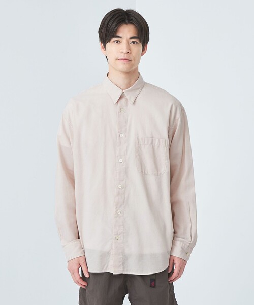 green label relaxing（グリーンレーベルリラクシング）の「BREEZY SLIP-ON レギュラーカラー シャツ -通気性-（シャツ/ブラウス・メンズ・その他1/ネイビー/ナチュラル・L/S/M/XL）」の17枚目の写真