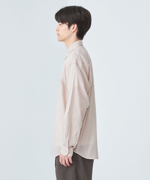 green label relaxing（グリーンレーベルリラクシング）の「BREEZY SLIP-ON レギュラーカラー シャツ -通気性-（シャツ/ブラウス・メンズ・その他1/ネイビー/ナチュラル・L/S/M/XL）」の18枚目の写真