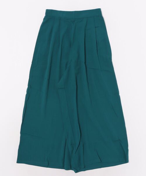 BELLUNA PLUS（ベルーナ）の「ひんやり冷感レーヨンカラーガウチョパンツ（その他パンツ・レディース・イエロー系/ターコイズブルー/カーキ/ブラック/ターコイズブルー系2・SMALL/MEDIUM/LARGE/X-LARGE）」の4枚目の写真