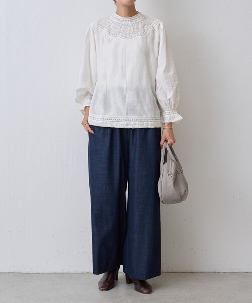 BEARDSLEY（ビアズリー）の「リバーレースヨークブラウス（シャツ