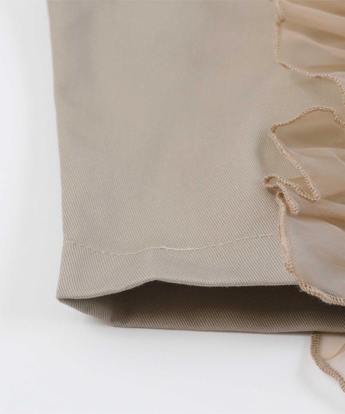 miette（ミエット）の「シアーフリルビスチェ（キャミソール・レディース・ブラック/ベージュ・FREE）」の17枚目の写真