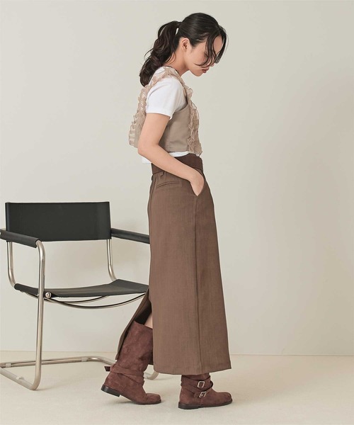 miette(ミエット)の「シアーフリルビスチェ(キャミソール・レディース・ブラック/ベージュ・FREE)」の17枚目の写真