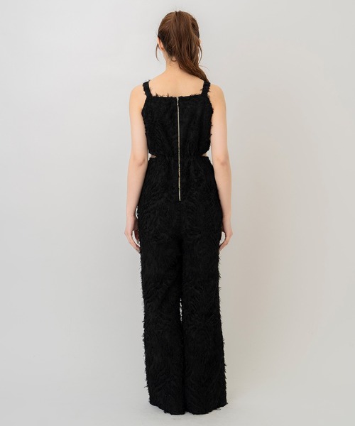 REDYAZEL（レディアゼル）の「ジャガードオールインワン（つなぎ/オールインワン・レディース・ブラック/オフホワイト・FREE）」の10枚目の写真