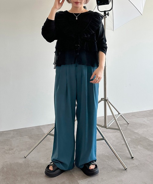 apres jour mignon（アプレジュールミニョン）の「アソートチュールリボンベスト【ZOZOTOWN限定アイテム】（ベスト・レディース・ブラック系その他/グレー/ブルー/チャコールグレー/シルバー/アイボリー/ブラック/ブラック系その他2・X-LARGE/フリー）」の11枚目の写真