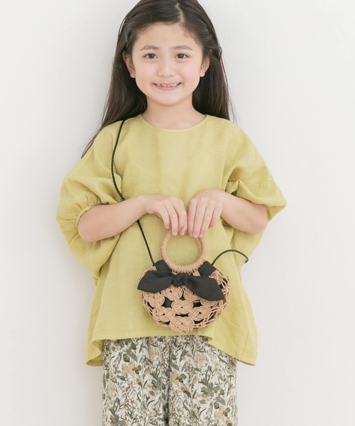 URBAN RESEARCH DOORS（アーバンリサーチドアーズ）の「リボンカゴポシェット(KIDS)（ショルダーバッグ・キッズ・ブラック・ONE）」の10枚目の写真